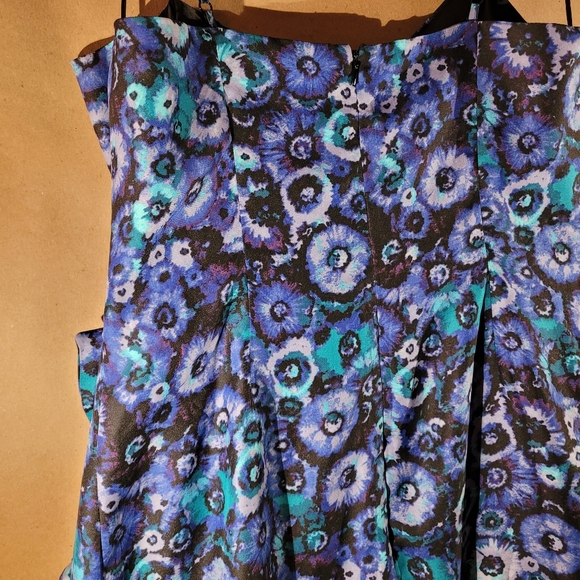 Lauren Conrad Size 16 Adjustable Strap Blue Dress - Picture 6 of 7
